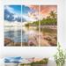 East Urban Home 'Anse Champagne Beach' Photographic Print Multi-Piece Image on Wrapped Canvas in Blue/Brown | 28 H x 36 W x 1 D in | Wayfair