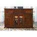 MacKenzie-Dow English Pub 74" Wide 5 Drawer Cherry Wood Sideboard Wood in Black | 49 H x 74 W x 20 D in | Wayfair 1-1345_Black