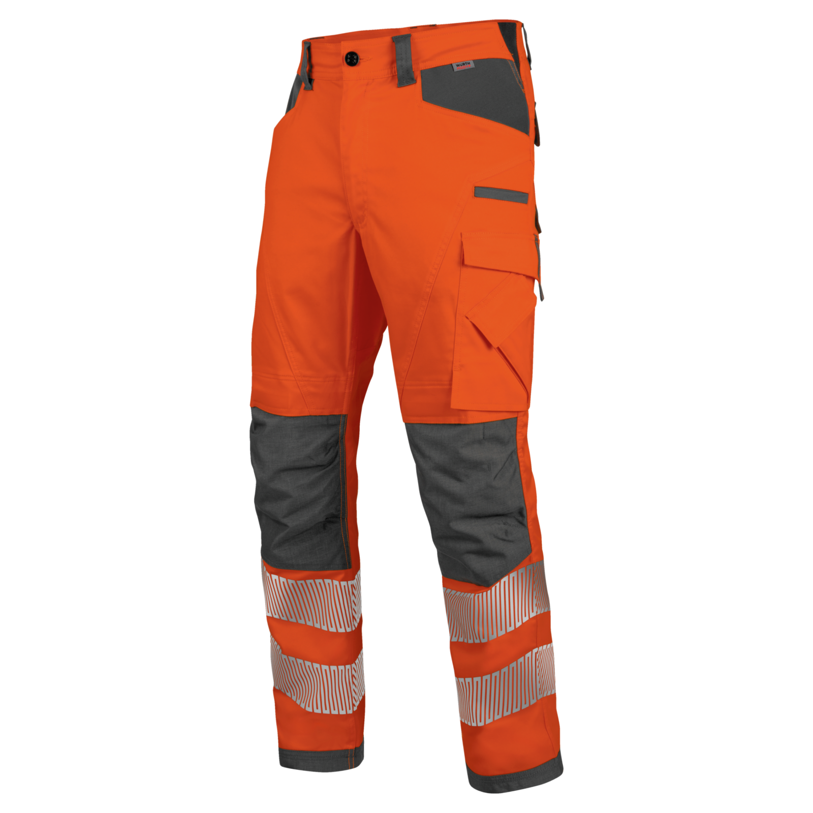 Pantalon de travail haute-visibilité EN 20471 2 Neon Würth MODYF orange anthracite