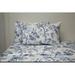 Canora Grey Ruyle 400 Thread Count Floral Sateen Sheet Set 100% Cotton/Sateen in Blue | 104 H x 92 W in | Wayfair 97CDF2E0F0AE4AA4BD6036F9F97707A1