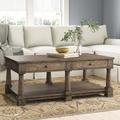 Birch Lane™ Stephens 4 Legs Coffee Table w/ Storage Wood in Brown/Gray | 20.25 H x 50.25 W x 30.25 D in | Wayfair 9B6456C4491444B6BE27BC40DE5F5D39