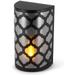 Gerson 44218 - 9.5" 27 Light Black Battery Operated Sconce (6"L x 4.25"W x 9.5"H Metal Black Sconce with 27 Light)