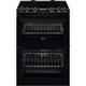 Zanussi 60cm Double Oven Electric Cooker with Catalytic Liners - Black