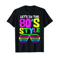 80er-Jahre Stil | 80er Retro Party Wear Kostüm Outfit Tee T-Shirt