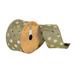 Vickerman 547847 - 2.5"x10Yd Olive Crushd Gold Metallic Dot (Q180770) Dots Patterned Christmas Ribbons