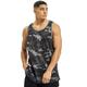 Urban Classics Herren Tanktop Camo Mesh Tanktop, lässiges Tanktop für Männer, Camouflage-Print, darkcamo, M