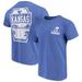 Men's Royal Kansas Jayhawks Comfort Colors Campus Icon T-Shirt