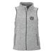 Women's Heather Gray Missouri State University Bears Summit Fleece Full Zip Sweater Vest