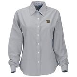 Women's Gray Western Michigan Broncos Velocity Oxford Plus Size Button-Up Long Sleeve Shirt
