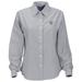 Women's Gray New Mexico Lobos Velocity Oxford Plus Size Button-Up Long Sleeve Shirt