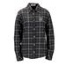 Women's Charcoal Marshall Thundering Herd Brewer Flannel Button-Down Long Sleeve Shirt