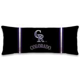 Black Colorado Rockies 20" x 48" Plush Body Pillow