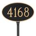 Montague Metal Products Inc. 1-Line Lawn Address Sign | 4.75 H x 7.75 W x 0.25 D in | Wayfair PCS-0004P1-L-BRG