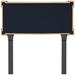 Montague Metal Products Inc. New Yorker Standard One Line Address Sign Plaque w/ Lawn Stakes | 9.25 H x 17 W x 0.25 D in | Wayfair PCS-0027S1-L-NG