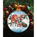 The Holiday Aisle® Forest Friends Ball Hanging Shaped Wood Ornament Wood in Brown | 5 H x 5 W x 1 D in | Wayfair AAD538C687594B8D9E423E81140BEDC0