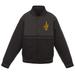 Youth JH Design Black/Charcoal Cleveland Cavaliers Poly-Twill Full-Snap Jacket