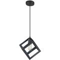 Lampada a sospensione a gabbia design camera da letto faretto illuminazione a soffitto nero V-tac