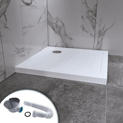Iflair - Duschwanne Duschtasse aus Sanitäracryl inkl. Ablaufgarnitur (Syphon) Weiss - Duschwanne Image