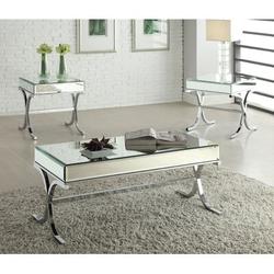 Willa Arlo™ Interiors Milledgeville 3 Piece Coffee Table Set Glass/Metal in Brown/Gray | 19 H x 42 W in | Wayfair 734DBCA10CD942ED965BBEF5FA2CE9FB