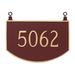 Montague Metal Products Inc. Prestige 1-Line Hanging Address Plaque | 10.25 H x 15.5 W x 0.25 D in | Wayfair TSH-0003S1-H-HGS