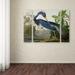 Bay Isle Home™ 'Louisiana Heron' by John James Audubon 3 Piece Graphic on Wrapped Canvas Set Metal in Blue/Green | 24 H x 32 W x 2 D in | Wayfair