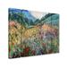 Winston Porter 'Field of Wild Flowers' 3 Piece Painting Print on Wrapped Canvas Set Canvas in Green/Red | 30 H x 41 W x 2 D in | Wayfair