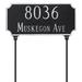 Montague Metal Products Inc. Princeton 2-Line Lawn Address Sign Metal | 7.25 H x 15.75 W x 0.25 D in | Wayfair TSL-0005S2-L-BRS