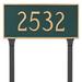 Montague Metal Products Inc. Classic 1-Line Lawn Address Sign | 16.5 H x 28 W x 0.25 D in | Wayfair PCS-0043E1-L-TW