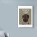 The Holiday Aisle® Chocolate Labrador, You Light up' Graphic Art Print on Wrapped Canvas in Brown/Gray/Green | 24 H x 16 W x 2 D in | Wayfair