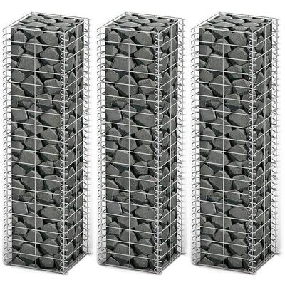 Vidaxl - Gabionen-Set 3-tlg. Verzinkter Draht 25×25×100 cm Image
