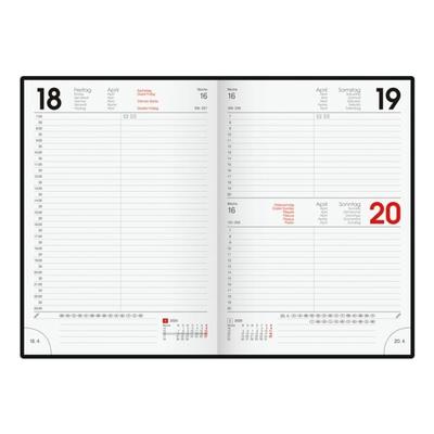Brunnen Buchkalender 2026 rot, 15x21x2.5 cm