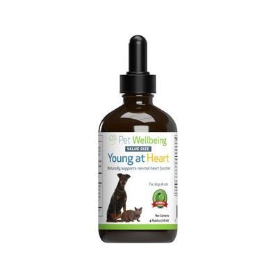 Pet Wellbeing Young at Heart Bacon Flavored Liquid Heart Supplement for Dogs & Cats, 4-oz bottle