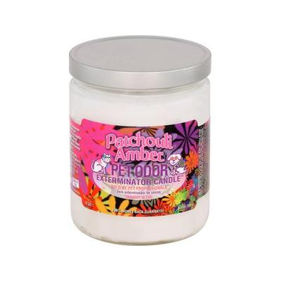 Pet Odor Exterminator Patchouli Amber Deodorizing Candle, 13-oz jar