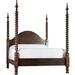 MacKenzie-Dow English Pub Solid Wood Four Poster Standard Bed Wood in Brown | 84 H x 83.5 W x 88 D in | Wayfair 1-3111_Porter