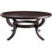 MacKenzie-Dow Piccadilly Solid Wood Coffee Table Wood in White/Black | 20 H x 36 W x 36 D in | Wayfair 9-5070_Black