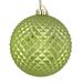 Vickerman 530467 - 4" Celadon Durian Glitter Ball Christmas Tree Ornament (6 pack) (N188554D)
