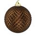 Vickerman 530115 - 2.75" Chocolate Durian Glitter Ball Christmas Tree Ornament (12 pack) (N188475D)