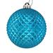 Vickerman 529805 - 2.75" Turquoise Durian Glitter Ball Christmas Tree Ornament (12 pack) (N188412D)