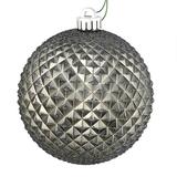 Vickerman 573075 - 6" Limestone Durian Glitter Ball Christmas Tree Ornament (4 pack) (N188725D)