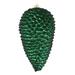 Vickerman 526675 - 10" Midnight Green Matte Glitter Pine Cone Christmas Tree Ornament (2 pack) (N187374D)