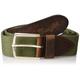 Wrangler Men's Canvas Belt, Green (Army Green V7), 90 cm