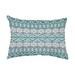 World Menagerie Prine Outdoor Rectangular Pillow Cover & Insert Polyester/Polyfill blend in Blue | 14 H x 20 W x 6 D in | Wayfair
