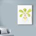 Bay Isle Home™ 'Small Orchid Beauty I' Acrylic Painting Print on Wrapped Canvas in Gray/Green | 24 H x 18 W x 2 D in | Wayfair