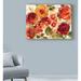 Charlton Home® 'Summer Garden Red' Acrylic Painting Print on Wrapped Canvas in Green/Red | 18 H x 24 W x 2 D in | Wayfair