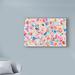 House of Hampton® 'Festive Flower Patterns 3' Acrylic Painting Print on Wrapped Canvas Metal | 22 H x 32 W x 2 D in | Wayfair