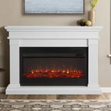 Beau 59" Landscape Electric Fireplace by Real Flame in White | 42.13 H x 58.5 W x 11.38 D in | Wayfair 8080E-W