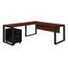 Ebern Designs Structure L Desk w/ Single Mobile Pedestal Wood/Metal in Brown | 30 H x 66 W x 78 D in | Wayfair 08687378956A4F2683CCD09DF099E768