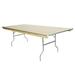 PRE Sales WFT Rectangular Folding Table Wood in Gray/White/Brown | 30 H x 72 W x 36 D in | Wayfair 3895