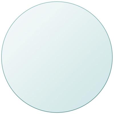 vidaXL Tischplatte aus gehärtetem Glas rund 800 mm Image