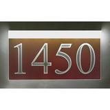 EZ Street Signs 1-Line Lawn Address Sign Plastic in Red | 6.25 H x 12 W x 2.5 D in | Wayfair 6t-4-w